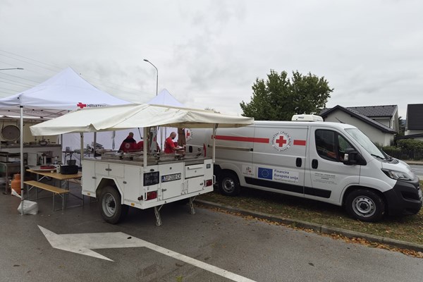 Croatian Red Cross teams at the exercise of the Slovenian Red Cross